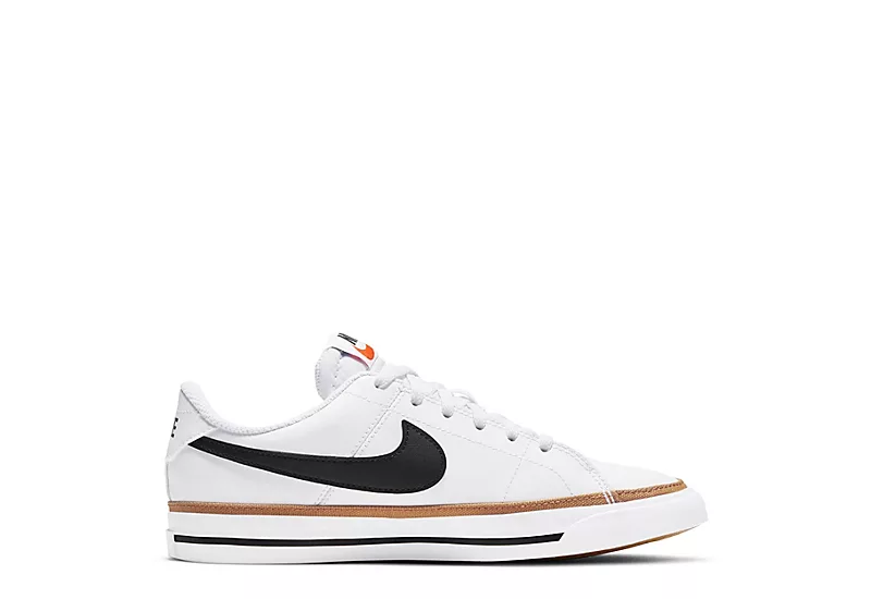 Nike Boys Court Legacy Sneaker - White 2 Nike Boys Court Legacy Sneaker - White - Image 2