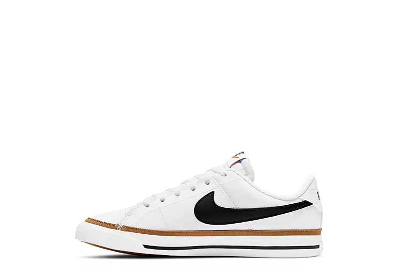 Nike Boys Court Legacy Sneaker - White 3 Nike Boys Court Legacy Sneaker - White - Image 3