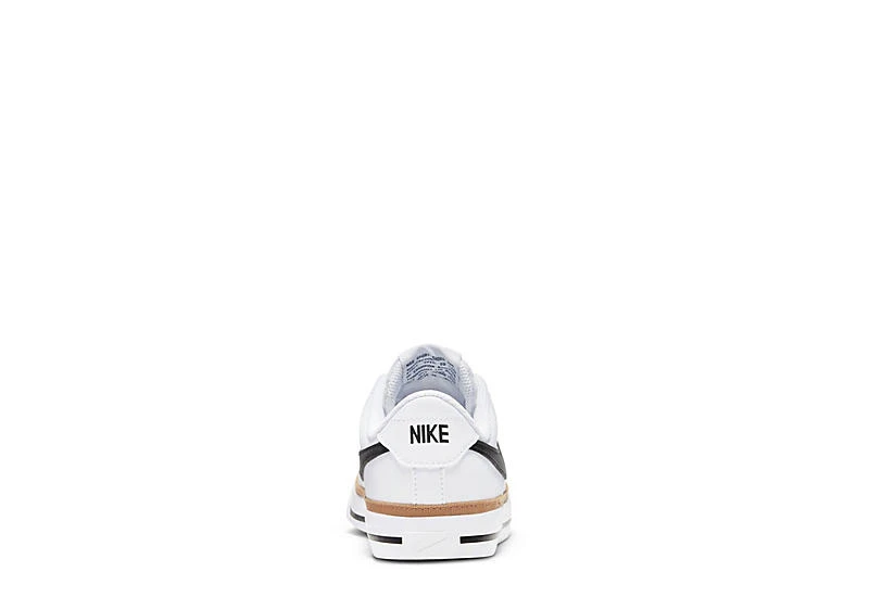 Nike Boys Court Legacy Sneaker - White 4 Nike Boys Court Legacy Sneaker - White - Image 4