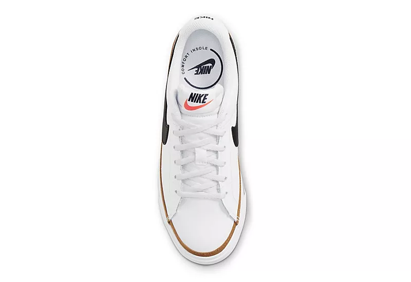 Nike Boys Court Legacy Sneaker - White 5 Nike Boys Court Legacy Sneaker - White - Image 5