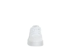 Puma Girls Carina Sneaker - White -Fami Shoes Sales US 01 808196 02
