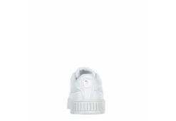 Puma Girls Carina Sneaker - White -Fami Shoes Sales US 01 808196 04