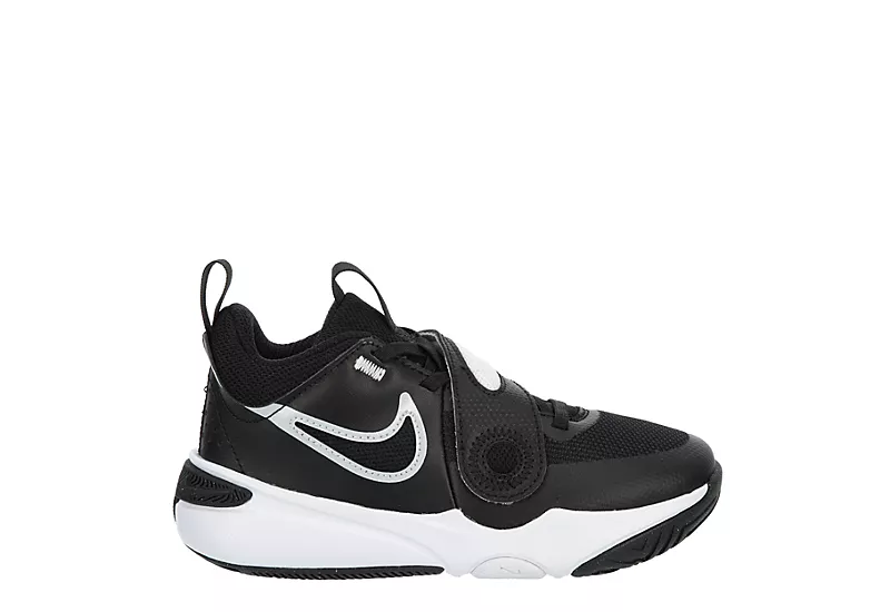 Nike Boys Team Hustle D11 High Top Basketball Shoe - Black 2 Nike Boys Team Hustle D11 High Top Basketball Shoe - Black - Image 2