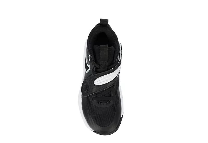 Nike Boys Team Hustle D11 High Top Basketball Shoe - Black 6 Nike Boys Team Hustle D11 High Top Basketball Shoe - Black - Image 6