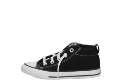 Converse Boys Chuck Taylor All Star Street Mid Sneaker - Black -Fami Shoes Sales US 01 808318 03
