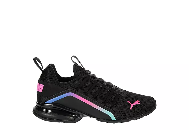 Puma Girls Axelion Sneaker - Black 2 Puma Girls Axelion Sneaker - Black - Image 2