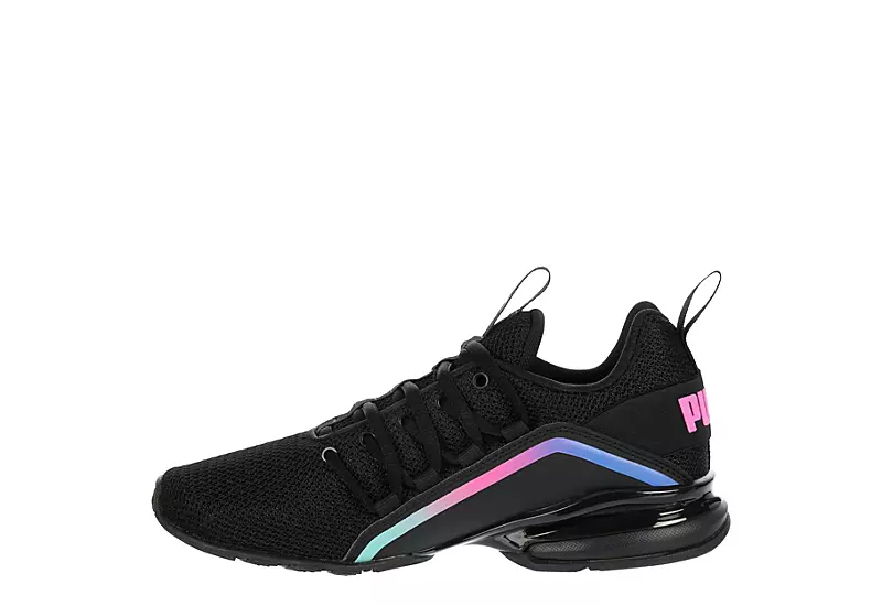 Puma Girls Axelion Sneaker - Black 4 Puma Girls Axelion Sneaker - Black - Image 4