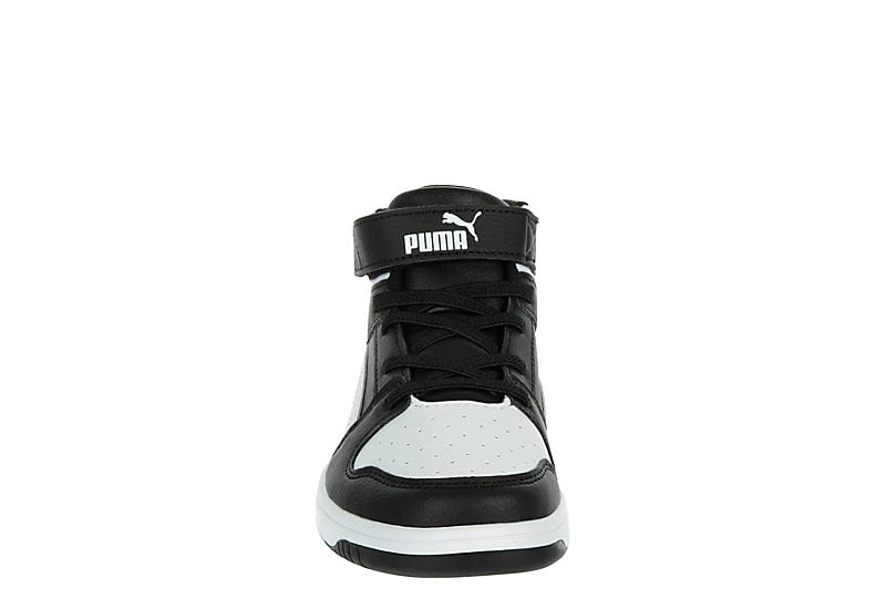 Puma Boys Rebound Layup Sneaker - Black 3 Puma Boys Rebound Layup Sneaker - Black - Image 3