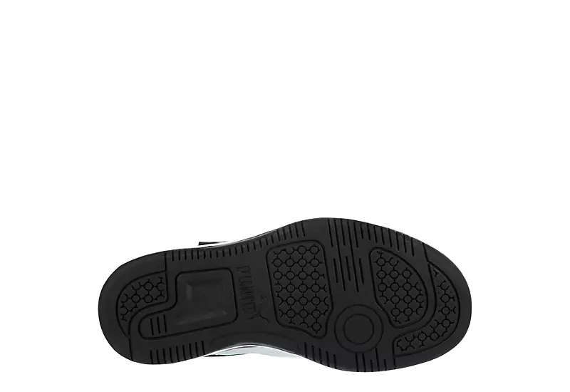 Puma Boys Rebound Layup Sneaker - Black 7 Puma Boys Rebound Layup Sneaker - Black - Image 7