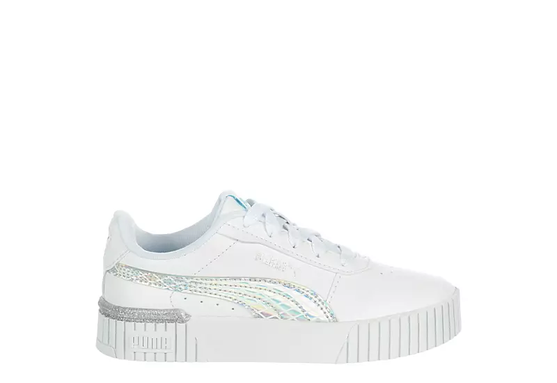 Puma Girls Carina 2.0 Sneaker - White 2 Puma Girls Carina 2.0 Sneaker - White - Image 2