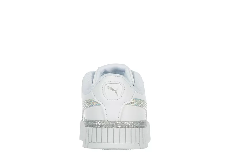 Puma Girls Carina 2.0 Sneaker - White 5 Puma Girls Carina 2.0 Sneaker - White - Image 5