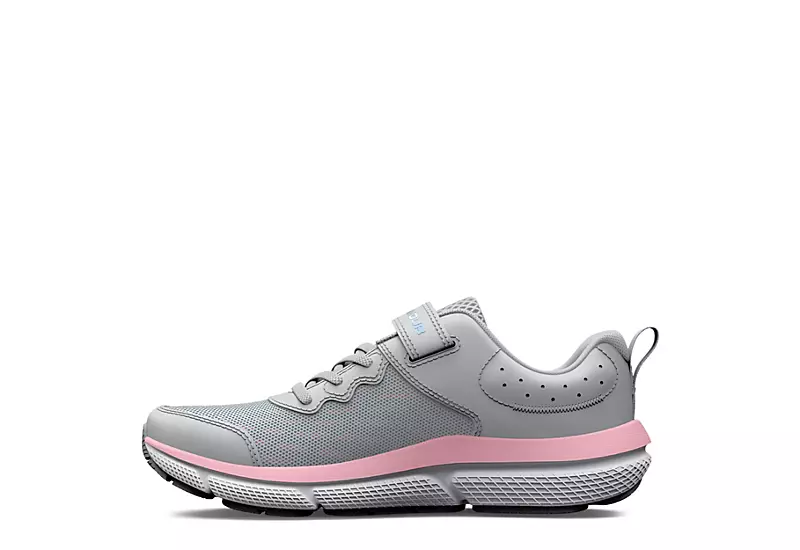Under Armour Girls Assert 10 Sneaker - Grey 3 Under Armour Girls Assert 10 Sneaker - Grey - Image 3