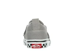 Vans Boys Infant Asher Slip On Sneaker - Grey -Fami Shoes Sales US 01 808425 04