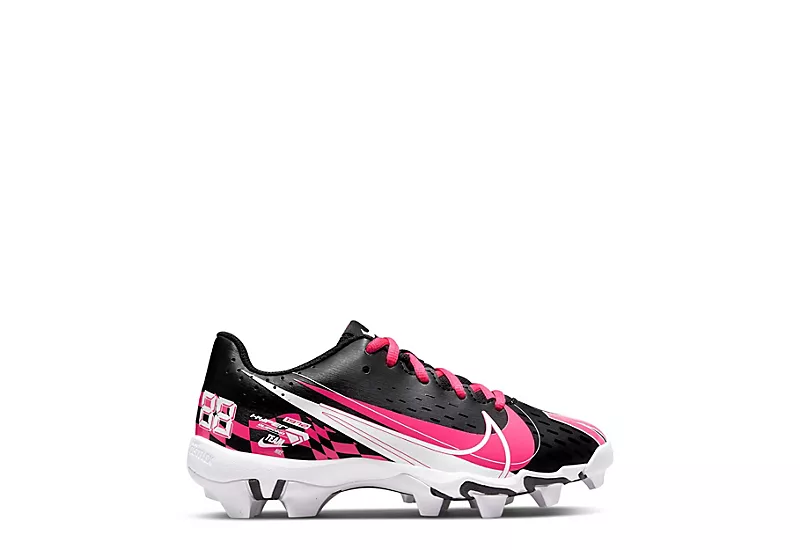 Nike Girls Hyperdiamond 4 Keystone Softball Cleat - Black 2 Nike Girls Hyperdiamond 4 Keystone Softball Cleat - Black - Image 2