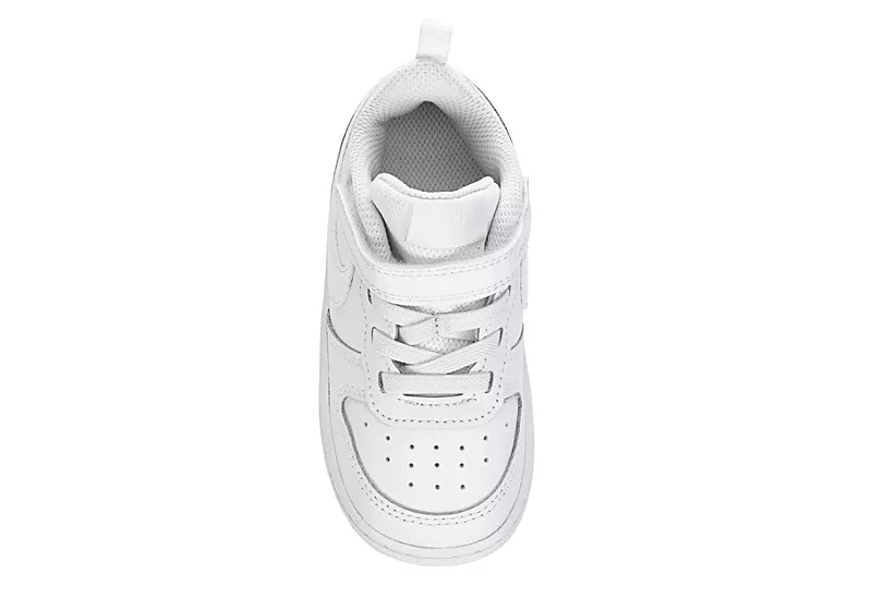 Nike Boys Infant Court Borough 2 Low Top Sneaker - White 6 Nike Boys Infant Court Borough 2 Low Top Sneaker - White - Image 6