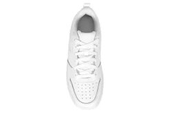 Nike Boys Court Borough 2 Low Top Sneaker - White -Fami Shoes Sales US 01 831021 05