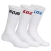 Vans Boys Crew Socks 3 Pairs - White