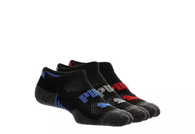 Puma Boys Low Cut Socks 3 Pairs - Black 1 Puma Boys Low Cut Socks 3 Pairs - Black