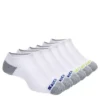 Skechers Boys No Show Full Terry Socks 6 Pairs - White