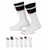 Nike Boys Heritage Crew Socks 6 Pairs - Black