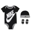 Nike Boys 3 Piece Onesie Set - Black