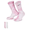 Nike Boys Tie Dye Pinks Crew Socks 2 Pairs - Tie-dye
