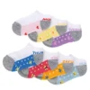 Ladeda Girls Days Of The Week Polka Dot No Show Socks 7 Pairs - Assorted