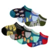 Game Sport Boys Days Of The Week No Show Socks 7 Pairs - Assorted