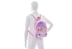 Omg Girls Miss Gwen Faux Fur Mini Backpack - Pink -Fami Shoes Sales US 01 902557 04